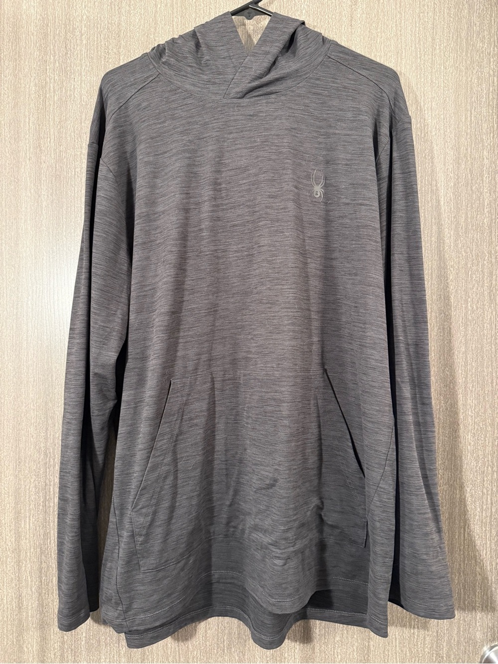 Spyder Men's Heather Charcoal Hooded Pullover